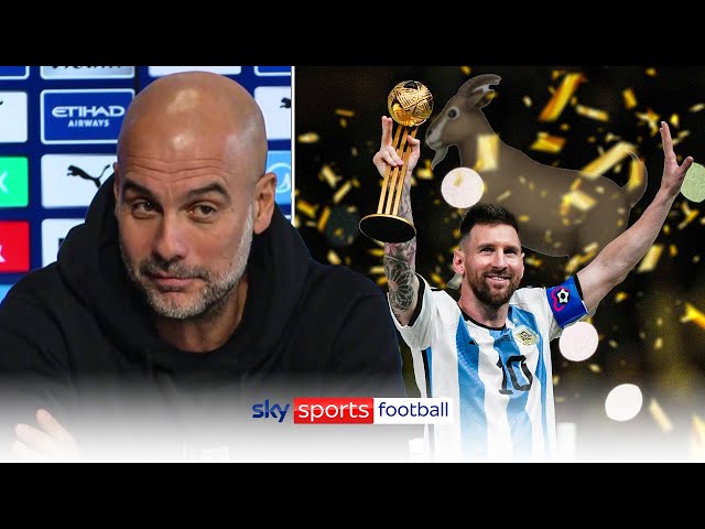 Pep Guardiola's thoughts on whether Messi is the Greatest of All-Time 👀