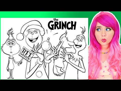 Grinch Middle Finger Coloring Page