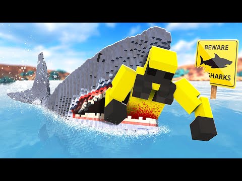 SHARK Hunts Me While Cave Diving - Teardown Mods Gameplay