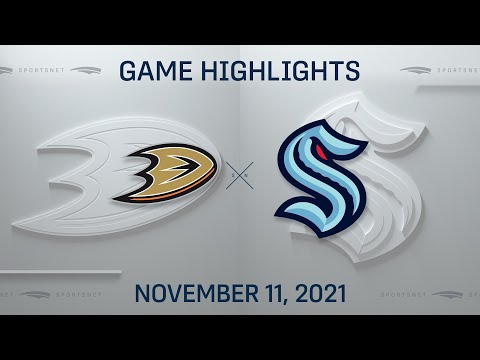NHL Highlights | Ducks vs. Kraken - Nov 11, 2021