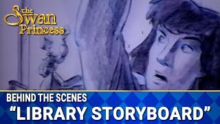 Deleted Library Scene in Storyboard from Swan Princess