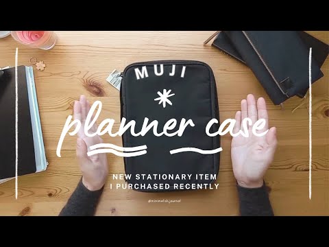MUJI A5 planner case | I found a good companion for A5 size notebook such as Stalogy & Hobonichi