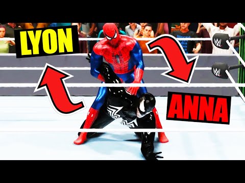 VENOM CONTRO SPIDER-MAN SU WWE 2K22!!