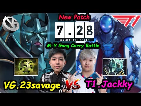M-Y Gang Carry Battle VG 23savage [Phantom Assassin] 11K MMR vs T1.Jackky [Arc Warden] 7.28A Dota 2