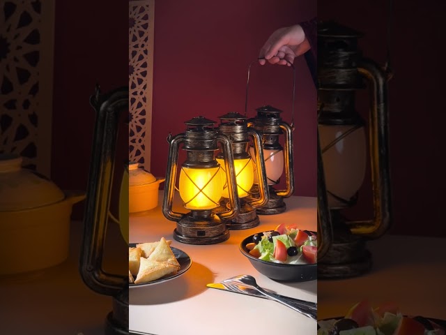 فيديو أبجورة طاولة LED فانوس