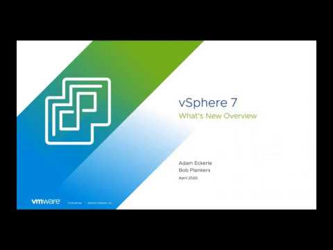 vSphere 7 Presentation for the Indy VMUG 4/14/ 20