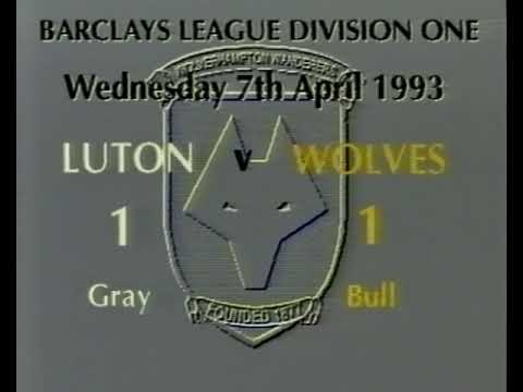 Luton 1 Wolves 1 (1992/93)