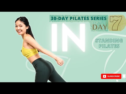 Day 7: 30 MIN STANDING PILATES -  FULL BODY WORKOUT | 30 Day Pilates Workout Challenge 2023