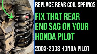 Honda Pilot Sag? Replace Rear Coil Springs to Improve Ride Quality