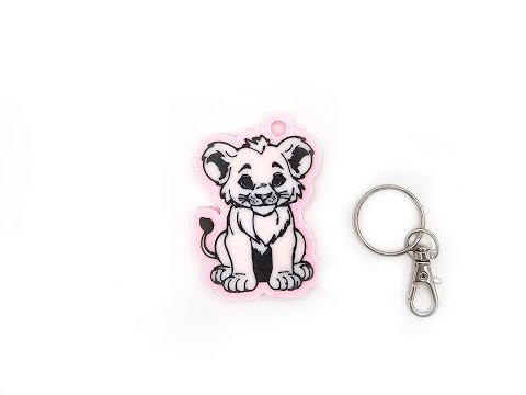 Baby Lion Cub Keyring