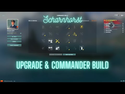 World of Warships - Scharnhorst: Upgrade & Commander Build