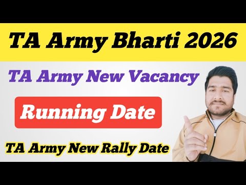 TA Army Bharti 2026 ll TA Territorial Army Rally 2026 ll Running Date 