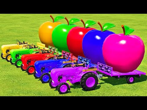 Load Giant Apples With Porsche Tractors - Farming Simulator 2022