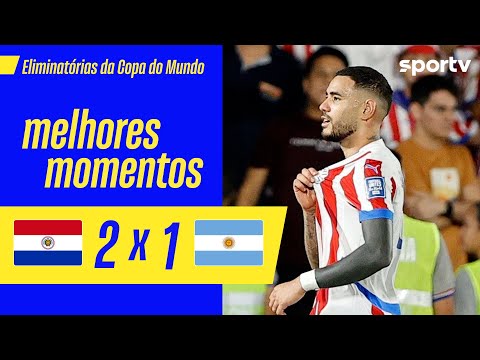Gols e lances de Paraguai x Argentina