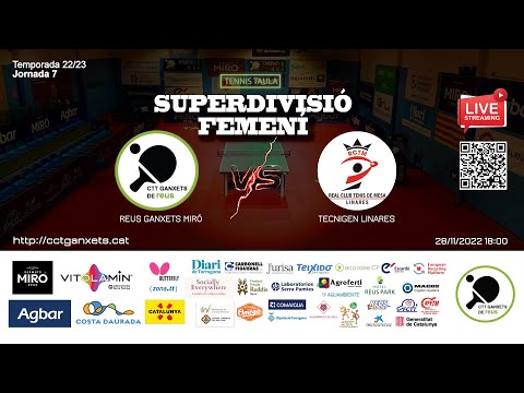 SUPERDIVISIÓ FEMENÍ - REUS GANXETS MIRÓ vs TECNIGEN LINARES