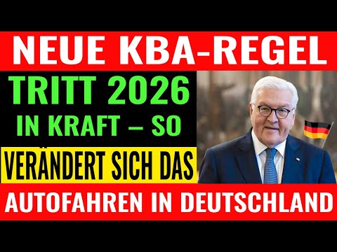 "Everything will change from 2026: The new KBA rule shocks millions of drivers in Germany!"