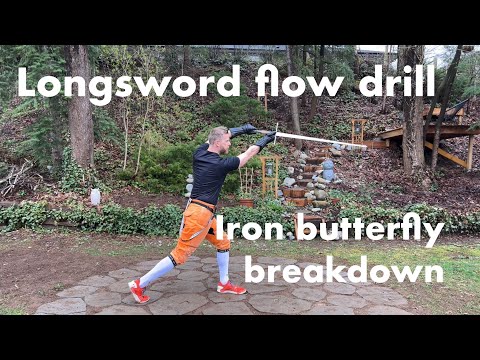 Longsword flow drill tutorial: iron butterfly