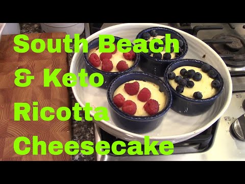 Individual South Beach Ricotta Cheesecake