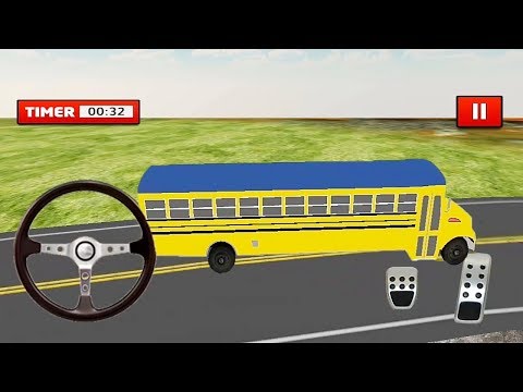 Off-Road School Bus Simulator Game || School Bus Driving Game || Kids High School Bus