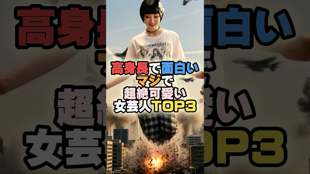 高身長で面白いマジで超絶可愛い女芸人TOP3