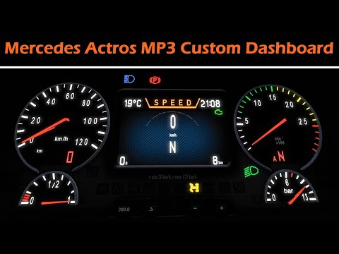 ETS 2  | Custom Dashboard for SCS Mercedes MP3