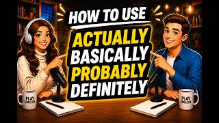 Learn English with Real Conversations Podcast | How to Use Actually, Basically, Probably, Definitely