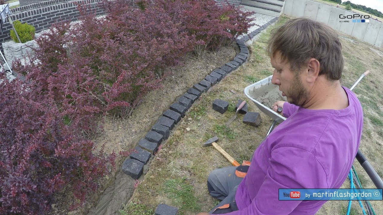 Jak ułożyć border/obrzeże z kostki granitowej