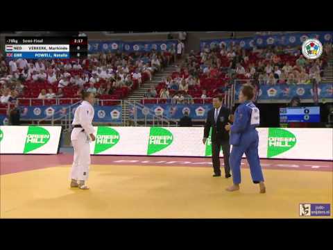 Judo 2014 Grand Prix Budapest: Verkerk (NED) - Powell (GBR) [-78kg] semi-final