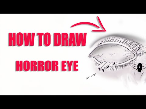 Creepy Drawing / Creepy Eye Drawing Tutorial / Scary Drawing / how to draw creepy eyes