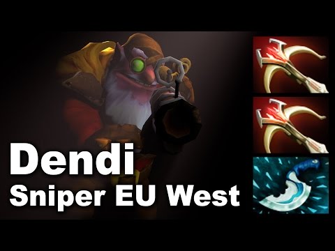 Dendi Sniper x2 Daedalus Dagger EU West MMR Dota 2