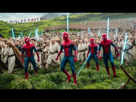 200,000 JEDI, SPIDERMEN & T-45 SHOTGUNS vs 4,000,000 DEMOGORGONS | Ultimate Epic Battle Simulator 2