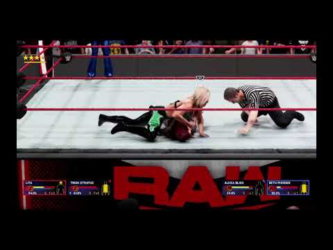 WWE 2k19 Lita & Trish Stratus vs. Alexa Bliss & Beth Pheonix RAW