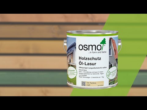 Holzschutz Öl-Lasur - Grundierung und Lasur in einem Anstrich