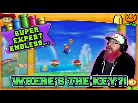 WHERE'S THE KEY?! | Mario Maker 2 Super Expert No Skip Endless Challenge with Oshikorosu! [31]