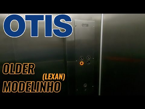 Call Stations on the DOOR! Older 1980s OTIS Modelinho (Lexan) Elevator - 8A St. Inn - GO, BR