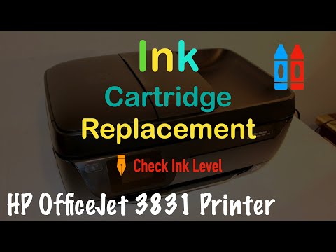 HP OfficeJet 3831 Ink Replacement, Check Estimated Level of Ink, review !!