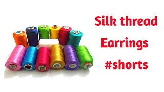#short silk thread earring in tamil #shorts