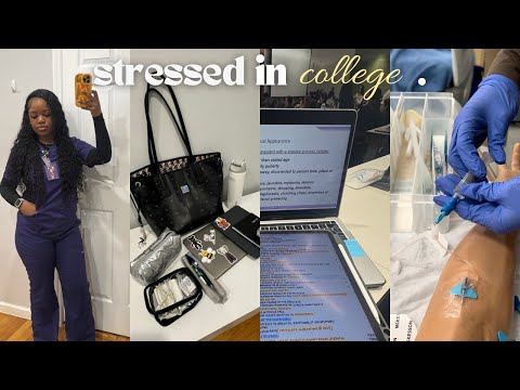 nursing school is hard | first week of college vlog: 5am morning  routine, grwm, studying, clinical 
