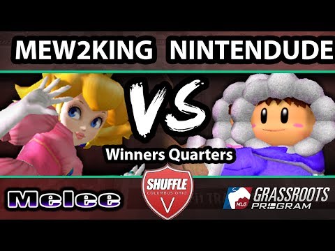 Shuffle V - Nintendude (Ice Climbers) Vs. Mew2King (Peach) - Winners Quarters