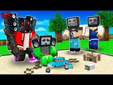 Mynez - JJ SNAPPED! BULLIES are HURTING MIKEY TV MAN in Minecraft - Maizen