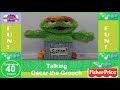 Sesame Street Celebrating 40 Years Talking Oscar Plush By Fisher Price