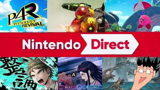 【ニンダイ反応】ペルソナ、ダンロン、メトロイド、カービィと大興奮の新作ゲームが多すぎる！！！！！！！！【Nintendo Direct 2026.9.9】