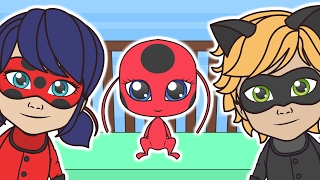 🌟 LADYBUG CINCO PEQUEÑOS BEBÉS 🌟 con Cat Noir, Ladybug | Canciones Infantiles | Dibujos Animados