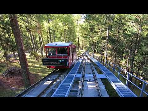 Standseilbahn 7503.01 Punt Muragl - Muottas Muragl Talfahrt - Funicular