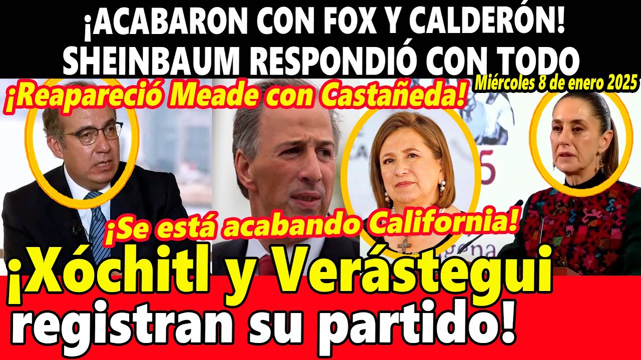 ¡Acabaron con Fox y Calderón! Sheinbaum ya respondió ¡Xóchitl registra su partido!