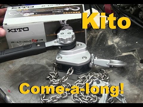 BOLTR: Fit's in your glovebox! Kito Baby Sized Chain Hoist.
