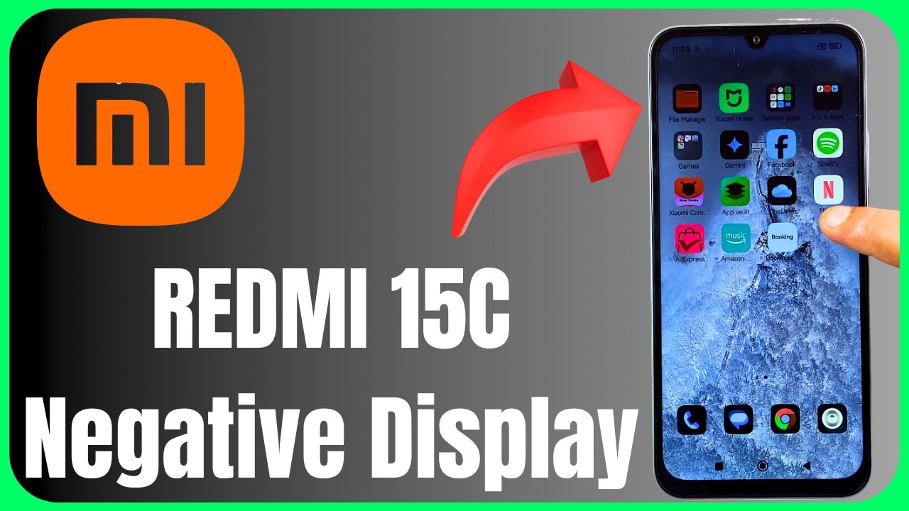 🖤 Redmi 15C Negative Display Problem 😱 | Fix Inverted Colors FAST! 📱