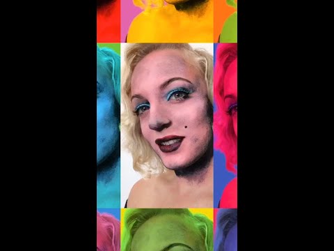 Warhol-inspired makeup look — 70s creative tutorial