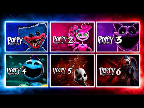 Poppy Playtime Chapter 1, 2, 3, 4, 5 & 6 | Full Game Walkthrough | No Commentary 4K