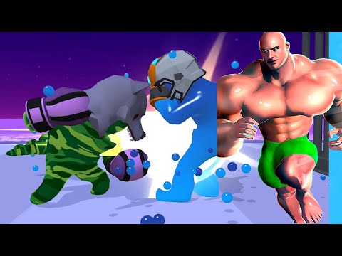 Join Blob Clash 3D, Muscle Rush vs Jelly Runner 3D Gameplay - Update Level Game IOS, Android